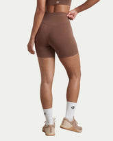 Ribbed High-Waist Biker Shorts