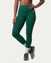 High Waist Performance Leggings in green, ideal for workouts, yoga, and casual wear.