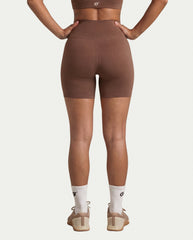 Ribbed High-Waist Biker Shorts